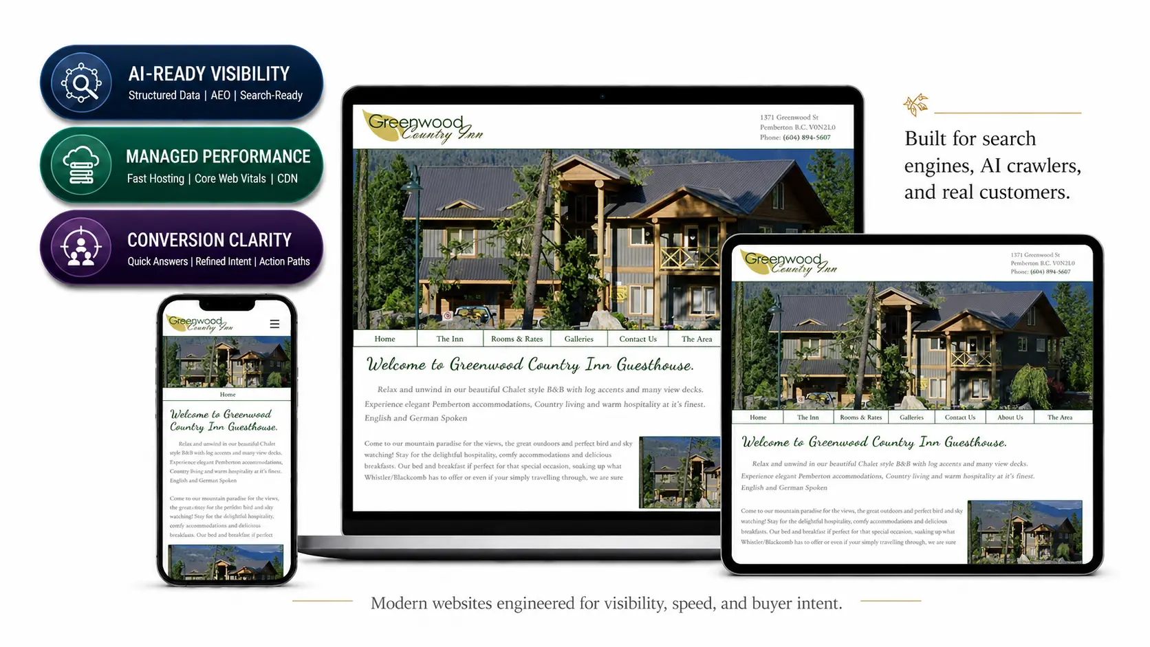 Greenwood Country Inn desktop view